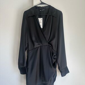 Zara Black Satin dress